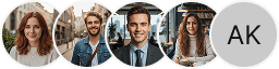 Multiple investor profile avatars on Regal Fundhaven trading review block